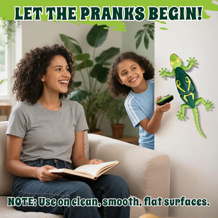 Wall Crawler Gecko, Remote Control Robot Toys, Rechargeable RC Animals Toy