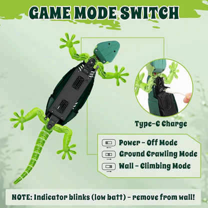Wall Crawler Gecko, Remote Control Robot Toys, Rechargeable RC Animals Toy